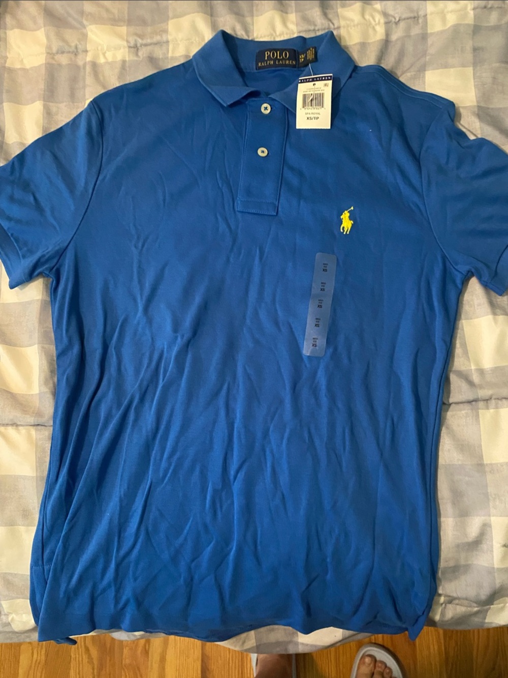 Polo by Ralph Lauren Royal Blue Short-Sleeve Polo with Yellow Pony